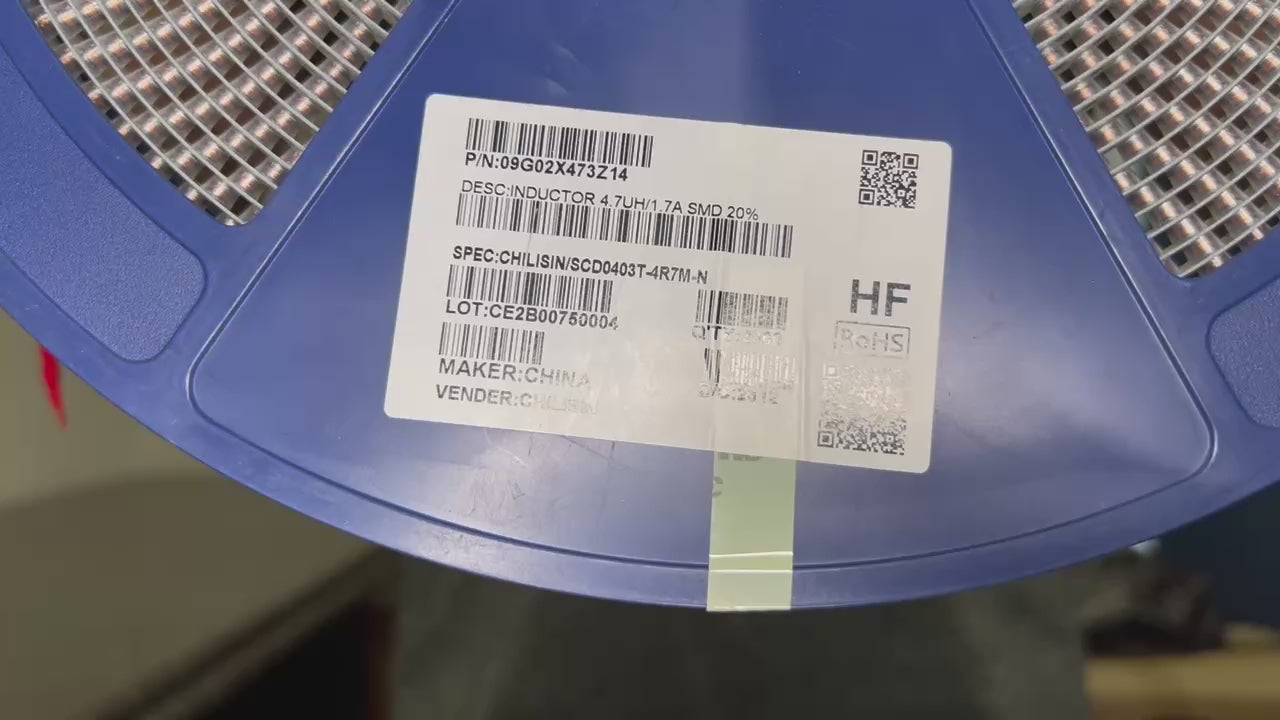SMD inductor SCD0403T-4R7M-N, 4.7 µH, Chilisin, 2000 pcs